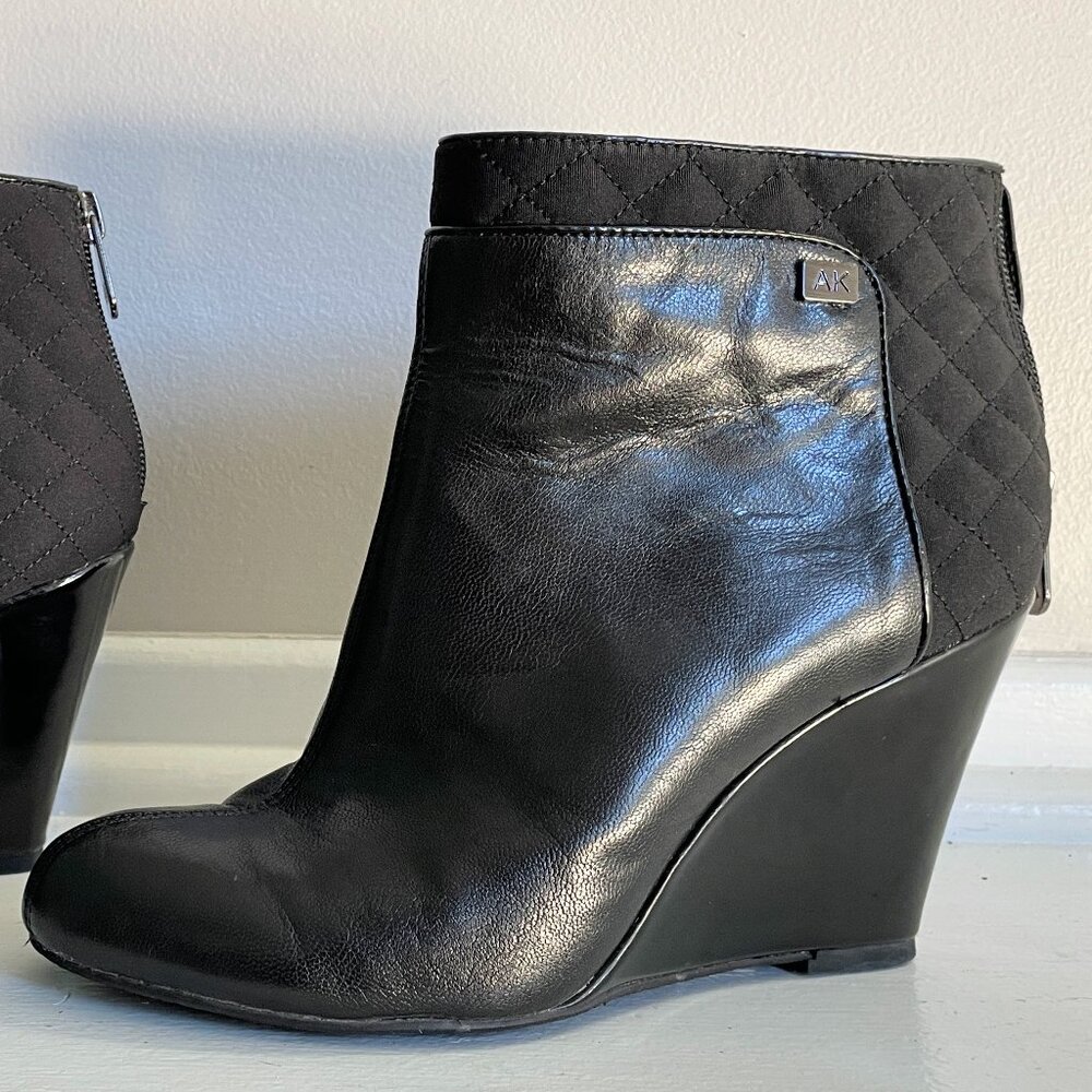 Anne Klein leather booties